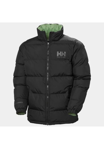 Helly Hansen Chaqueta reversible HH Urban para hombre de color negro/verde