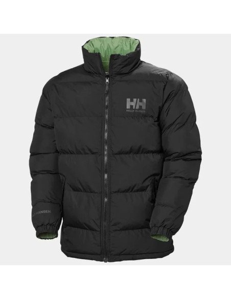 Helly Hansen Chaqueta reversible HH Urban para hombre de color negro/verde
