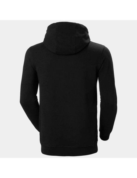 SUDADERA HELLY HANASEN CON CAPUCHA HH® LOGO HOMBRE BLACK