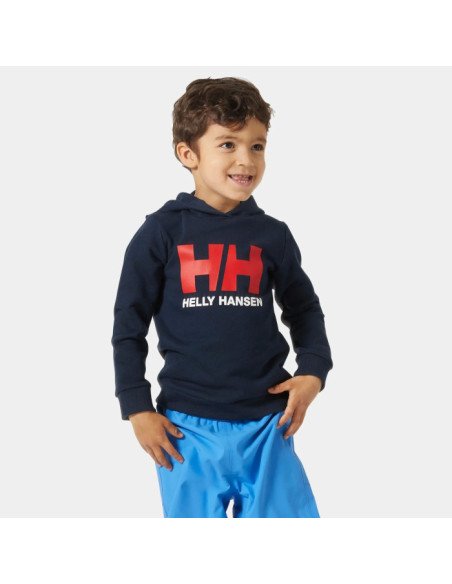 SUDADERA  HELLY HANSEN CON CAPUCHA HH® LOGO INFANTIL NAVY