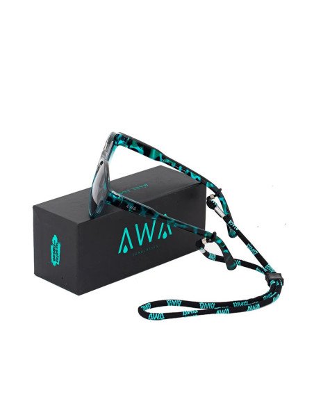 Cordón Flotante Tubular Ajustable Negro Awa