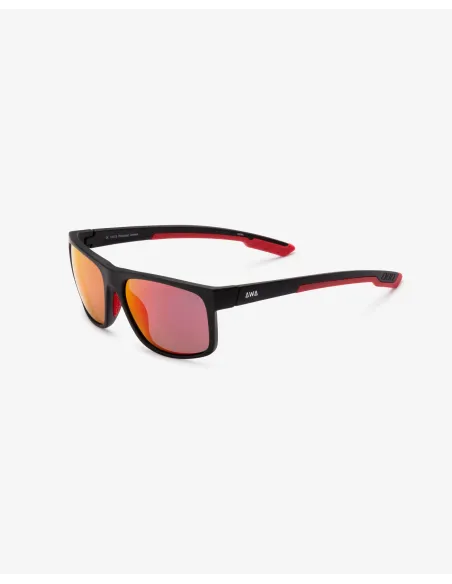 MERA NEGRA LENTES ROJO ESPEJO